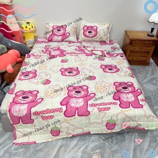  Bộ Chăn hè Ga Gối Cotton Poly Combo 5 Món - Nhiều Mẫu Lựa Chọn 