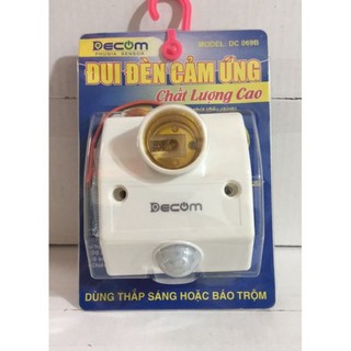 Đui đèn cảm ứng chính hãng decom dc- 069b