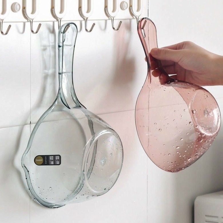 Gáo Múc Nước Bằng Nhựa Cao Cấp Trong Suốt Tiện Lợi🍒FREESHIP🍒Ca múc trong suốt quai treo tiện lợi