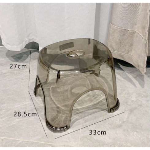 Ghế ngồi nhựa chống trượt trong suốt cao 21cm🍀FREESHIP🍀Ghế đẩu nhựa chống trượt chất liệu nhựa Acrylic trong suốt | BigBuy360 - bigbuy360.vn