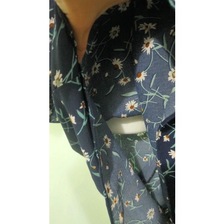 Đầm maxi dài tay hoa cúc size S