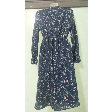 Đầm maxi dài tay hoa cúc size S