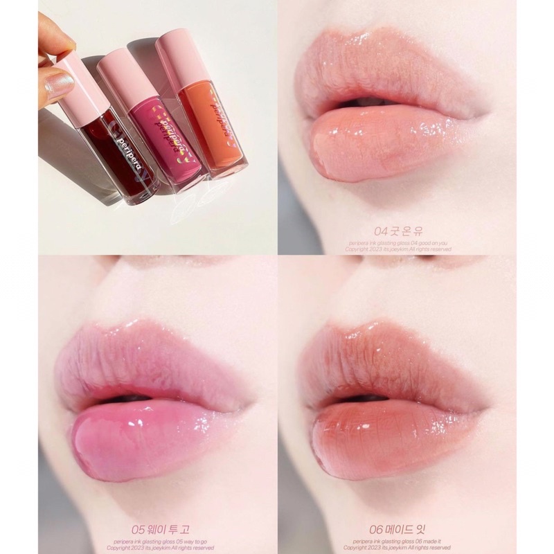 Son bóng thuần chay Peripera Ink Glasting Lip Gloss