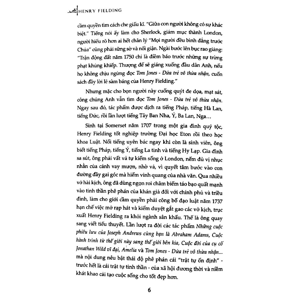 Sách - Tom Jones - Đứa Trẻ Vô Thừa Nhận - Tập 1 - Henry Fielding - Đinh Tị Books