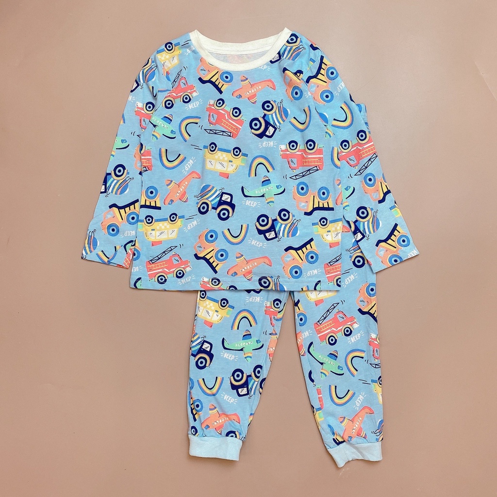 Bộ cotton Matalan nhiều hình ô tô / tên lửa BT size 9m - 5y
