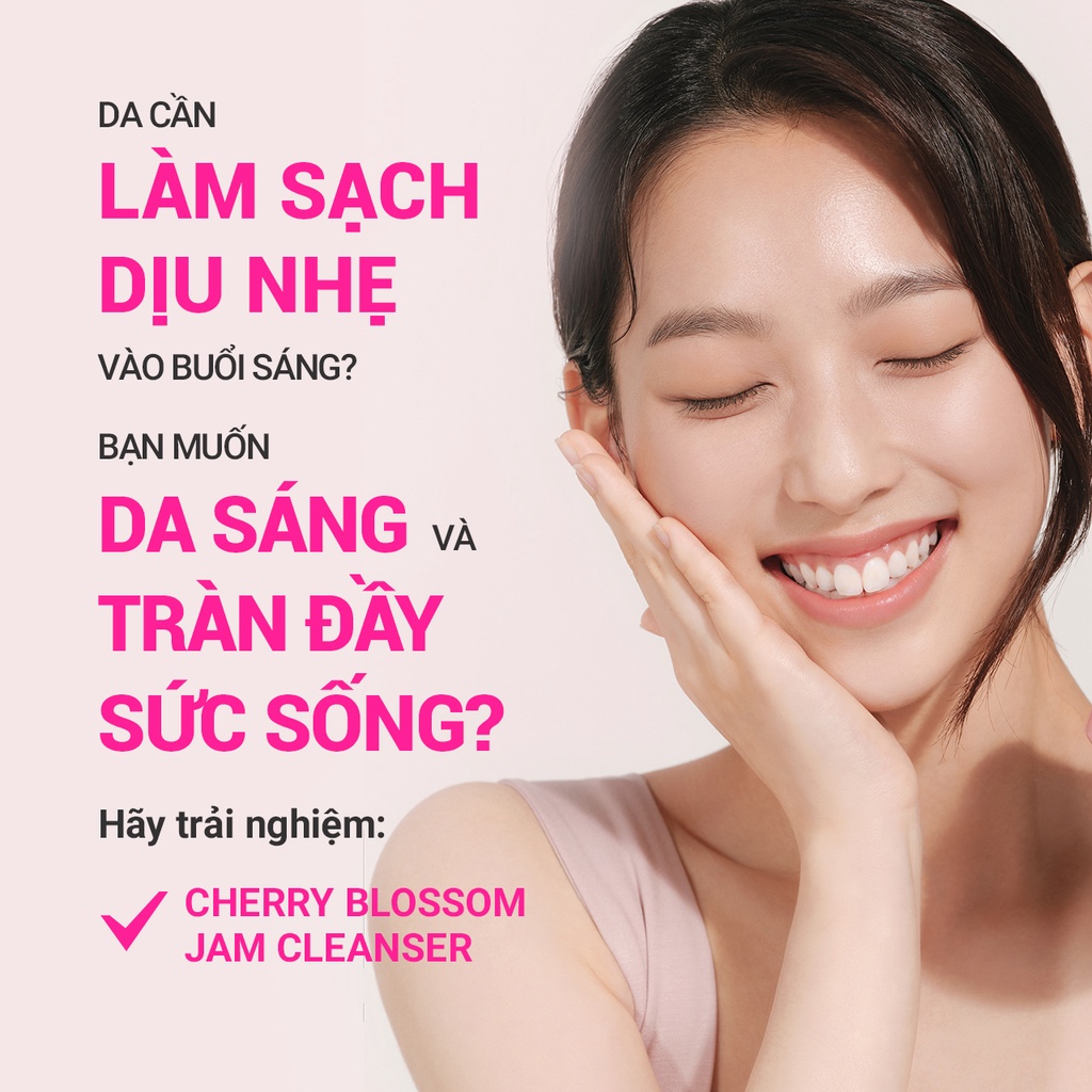 (Quà tặng không bán) Bộ kit dưỡng ẩm và sáng da hoa anh đào innisfree Jeju Cherry Blossom Trio Kit