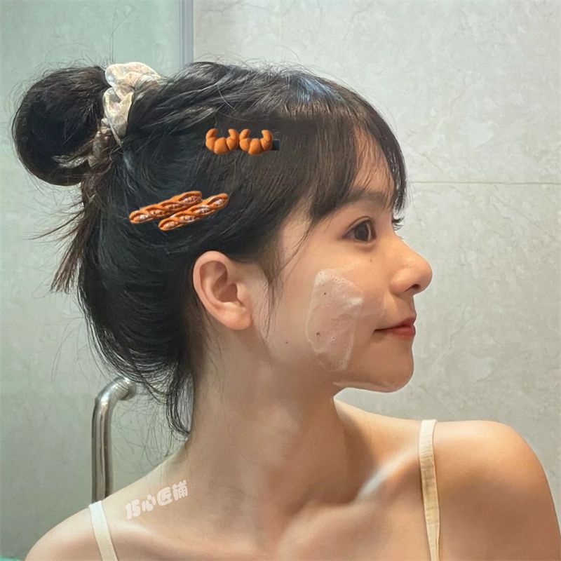 Kẹp Tóc Hình Bánh Quy / Tráng Miệng Hoạt Hình Dễ Thương Cho Bé Gái