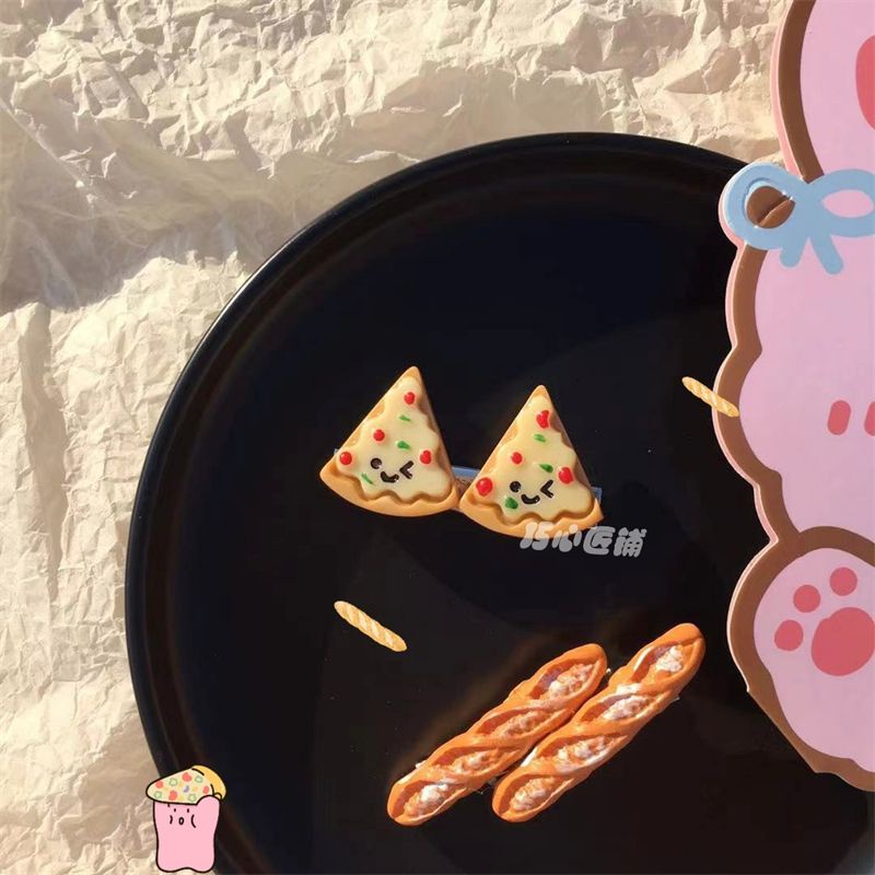 Kẹp Tóc Hình Bánh Quy / Tráng Miệng Hoạt Hình Dễ Thương Cho Bé Gái