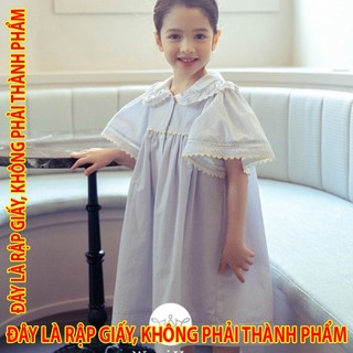 Rập Giấy KR109 - Đầm babydoll bèo cổ Woori