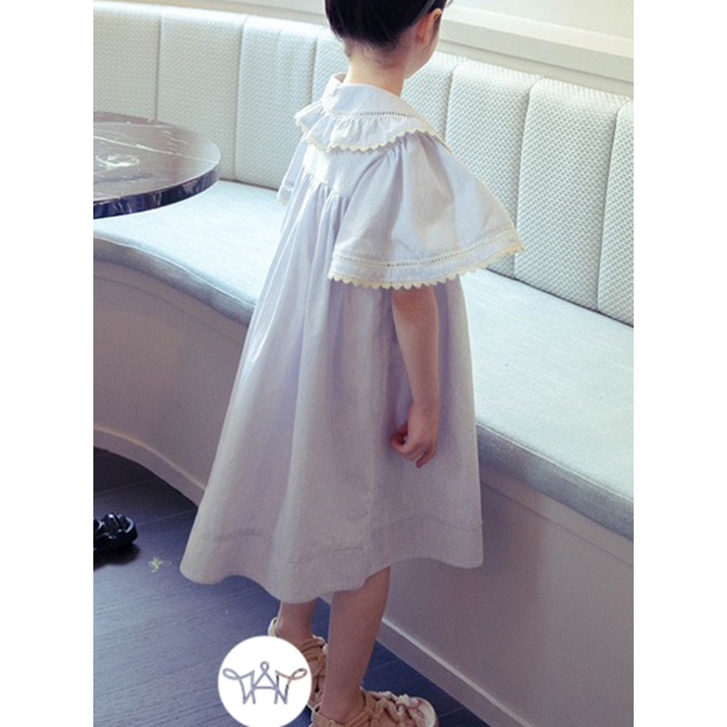 Rập Giấy KR109 - Đầm babydoll bèo cổ Woori