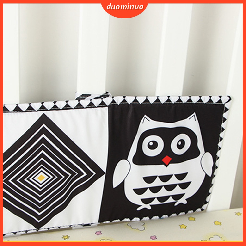 Sách Vải Mềm Họa Tiết Hoạt Hình Màu Trắng Đen Phát Triển Trí Thông Minh Cho Bé