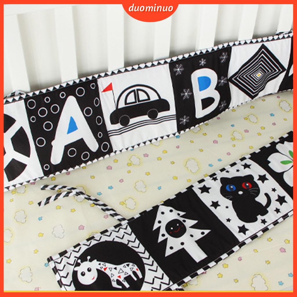 Sách Vải Mềm Họa Tiết Hoạt Hình Màu Trắng Đen Phát Triển Trí Thông Minh Cho Bé