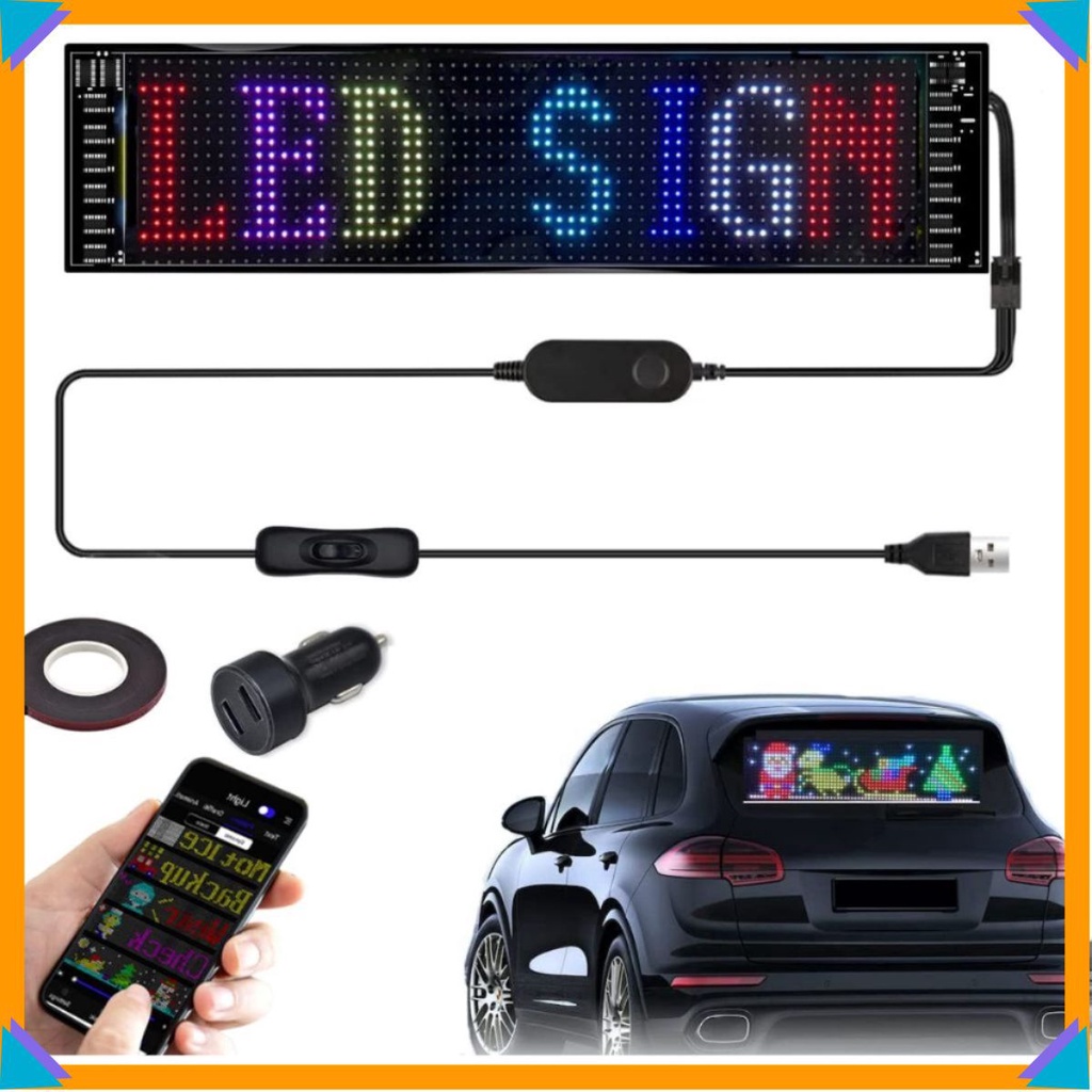 Màn hình LED dạng dẻo trên Ô Tô LED Matrix RGB Car - điều khiển qua APP ⚜️SimonShop⚜️