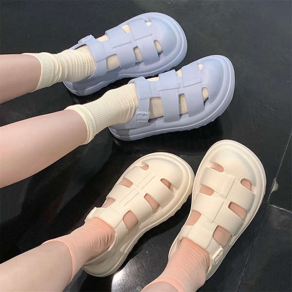 Giày Sandal Đế Dày Thời Trang Dành Cho Nữ