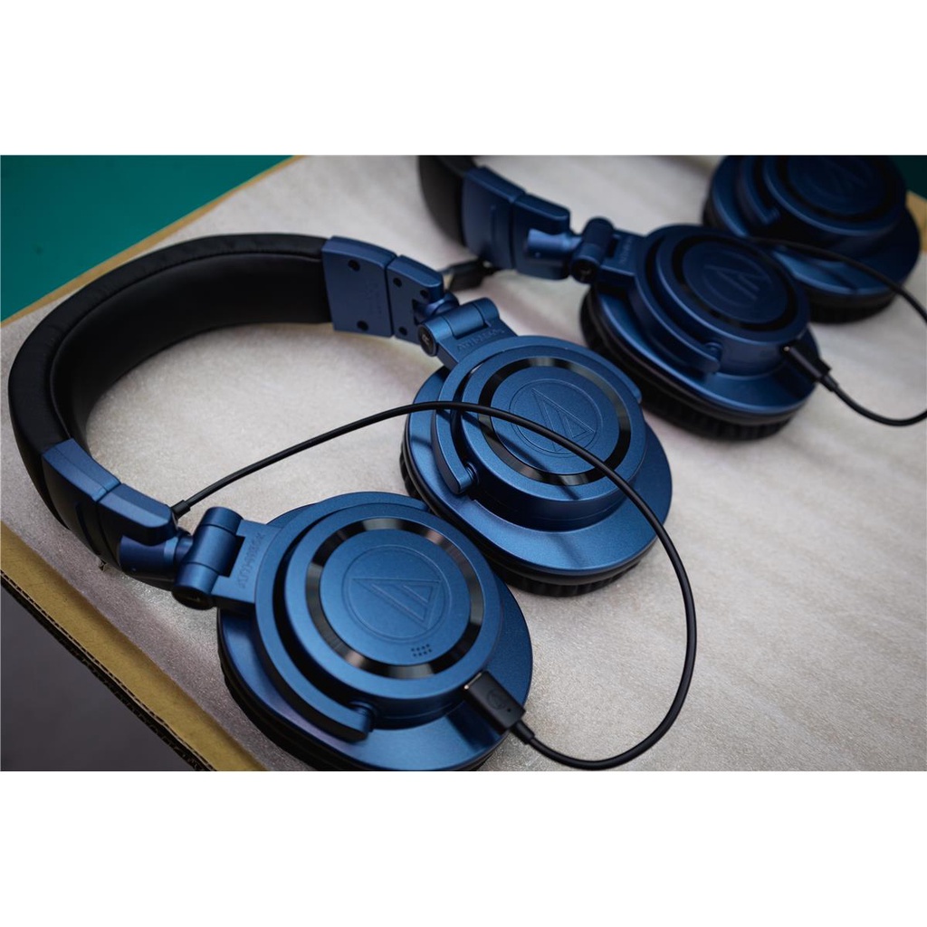 Tai Nghe Kiểm Âm Choàng Đầu Audio Technica ATH-M50x Deep Sea - Hàng Chính Hãng