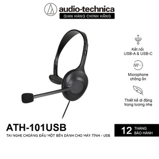 Tai Nghe Audio Technica ATH-101USB - Hàng Chính Hãng