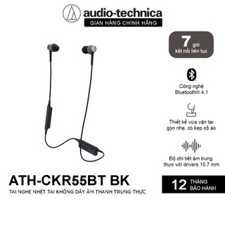 Tai Nghe Bluetooth Nhét Tai Inear Audio Technica ATH-CKR55BT Omnidirectional - Hàng Chính Hãng