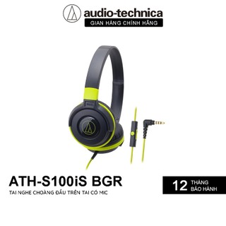 Tai Nghe Chụp Tai On-ear Có Dây Audio Technica ATH-S100iS Xu Hướng Bass- Hàng Chính Hãng