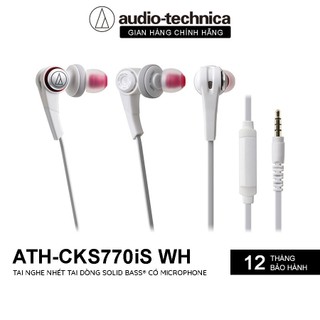 Tai Nghe Có Dây Nhét Tai Audio Technica ATH-CKS770iS Solid Bass - Hàng Chính Hãng