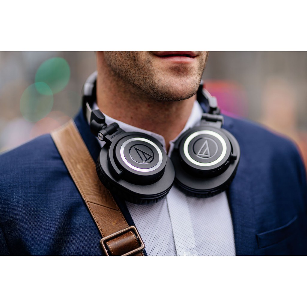 Tai Nghe Bluetooth Chụp Tai Over-ear Audio Technica ATH-M50xBT Thời Lượng Pin 40H - Hàng Chính Hãng