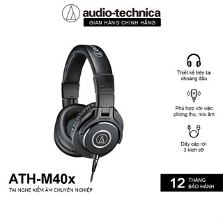 [Chính Hãng] Tai Nghe Kiểm Âm Chuyên nghiệp Audio Technica ATH-M40x - Cao Cấp, Chuyên Nghiệp