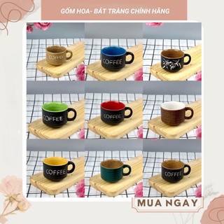Ly tách cà phê 150ml- cốc cà phê bát ngâm hâm nóng cà phê- bếp hâm nóng cà phê gốm sứ bát tràng bằng nến