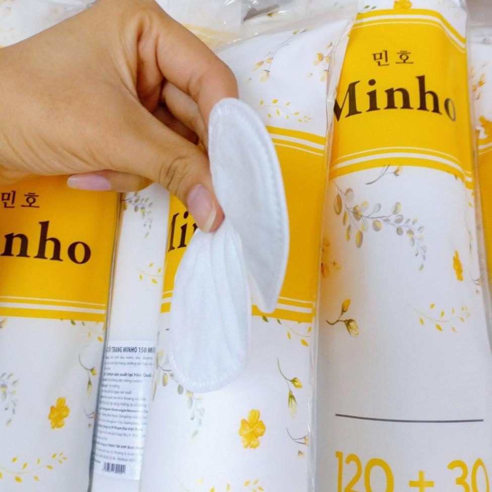 Bông tẩy trang Minho 150 - 230 miếng Cotton Tự Nhiên