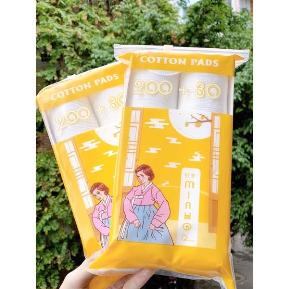 Bông tẩy trang Minho 150 - 230 miếng Cotton Tự Nhiên