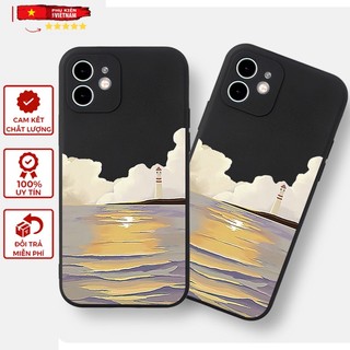 Ốp lưng viền vuông iphone 6/ 7/ 8 PLUS/ X/ XSMAX/ 11/ 12/ 13/ 14 PRO/ PLUS/ MAX NGỌN HẢI ĐĂNG