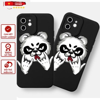 Ốp lưng viền vuông iphone 6/ 7/ 8 PLUS/ X/ XSMAX/ 11/ 12/ 13/ 14 PRO/ PLUS/ MAX GẤU LÈ LƯỠI