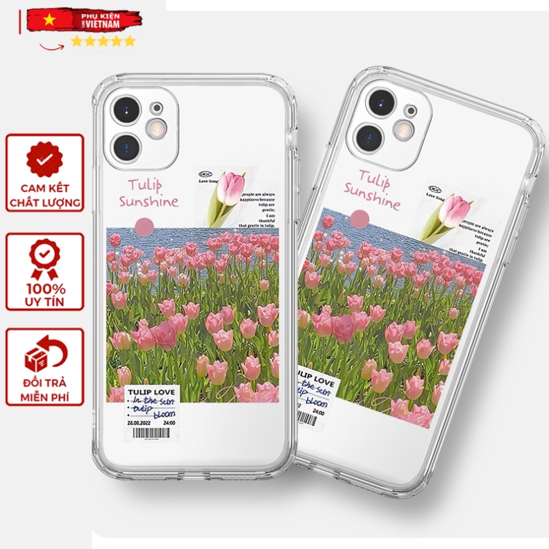 Ốp lưng trong suốt in hình iphone 6/ 7/ 8 PLUS/ X/ XSMAX/ 11/ 12/ 13/ 14 PRO/ PLUS/ MAX VƯỜN HOA CỰC ĐẸP