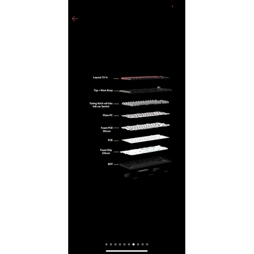 KIT Bàn Phím Cơ Dk75, 3 Mode Kết Nối, Led RGB, Gasketmount