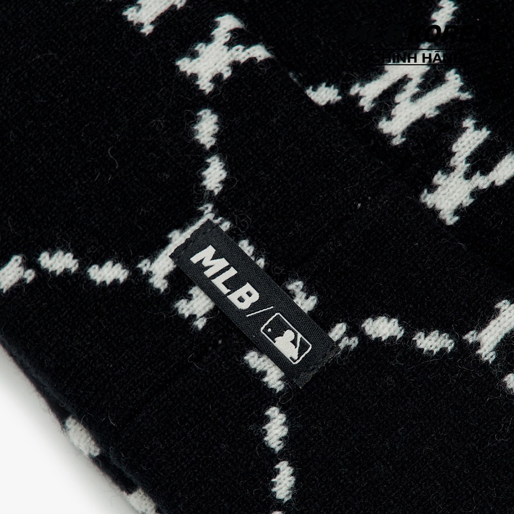 MLB - Nón len thêu logo Dia Monogram Beanie 3ABNMM126-50BKS