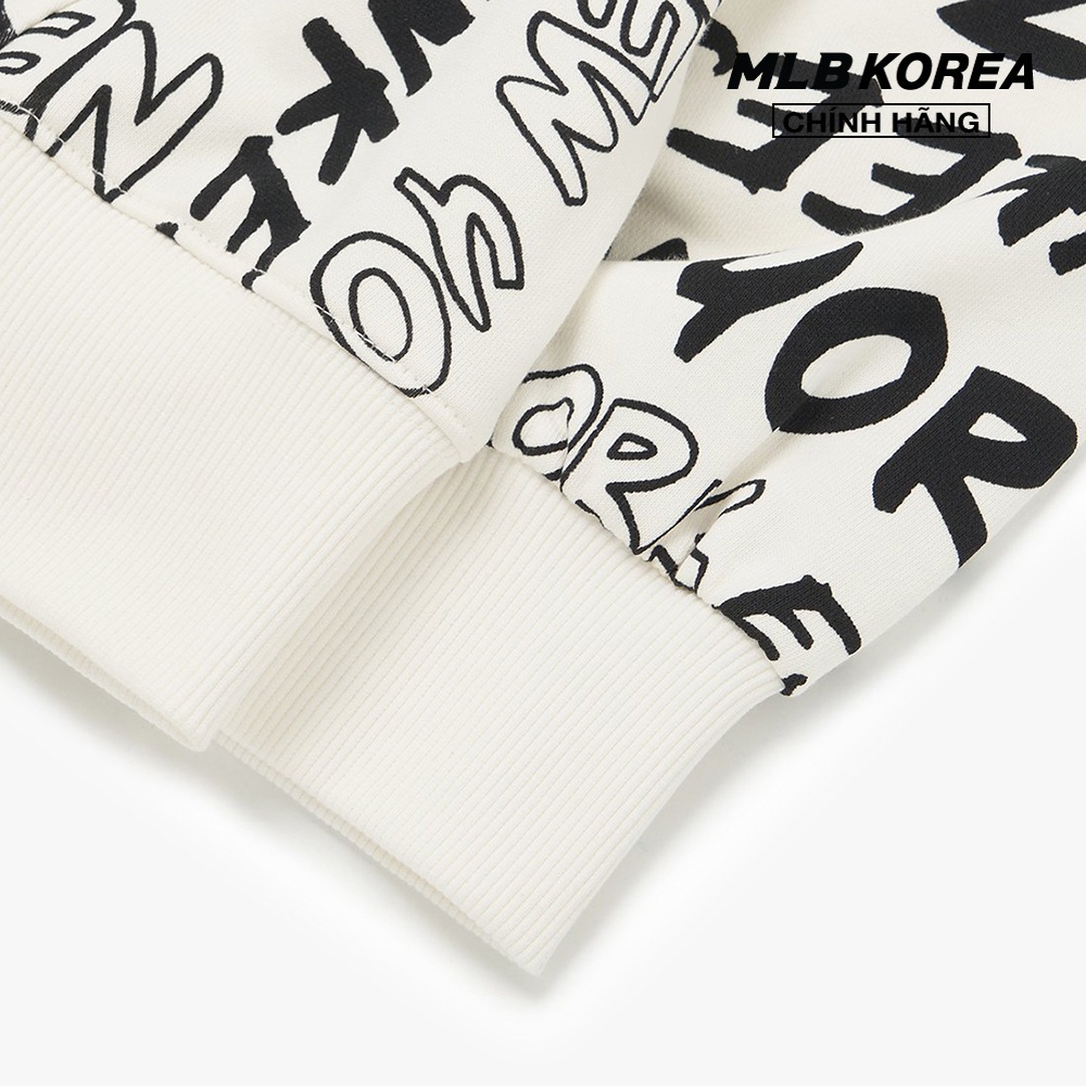 MLB - Áo hoodie tay dài phối mũ Grafitti Allover Overfit 3AHDZ0124-50IVS
