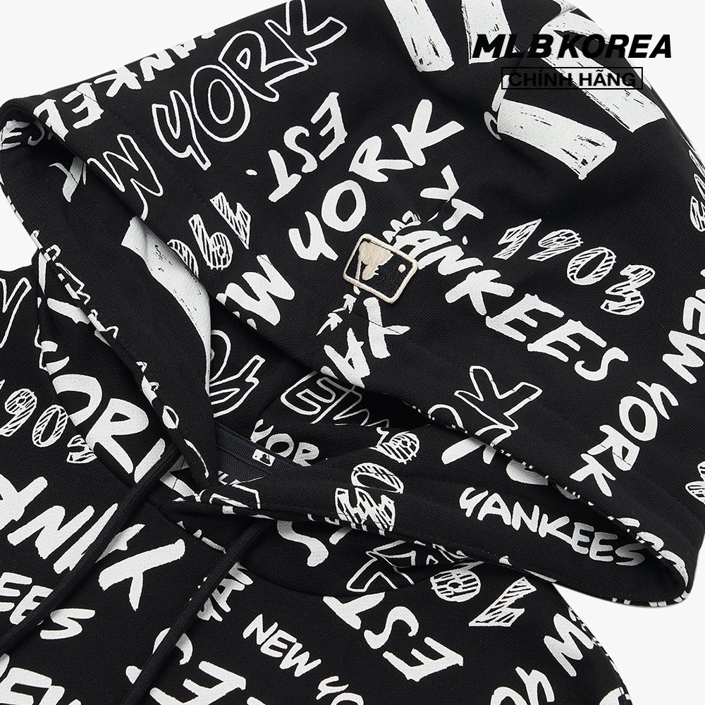 MLB - Áo hoodie tay dài phối mũ Grafitti Allover Overfit 3AHDZ0124-50BKS