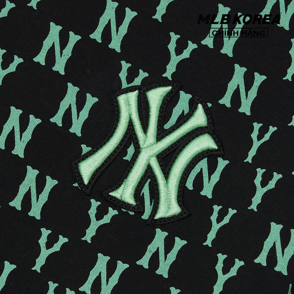 MLB - Áo sweatshirt tay dài phom suông Classic Monogram Front Brushed Overfit 3AMTM0926-50BKS