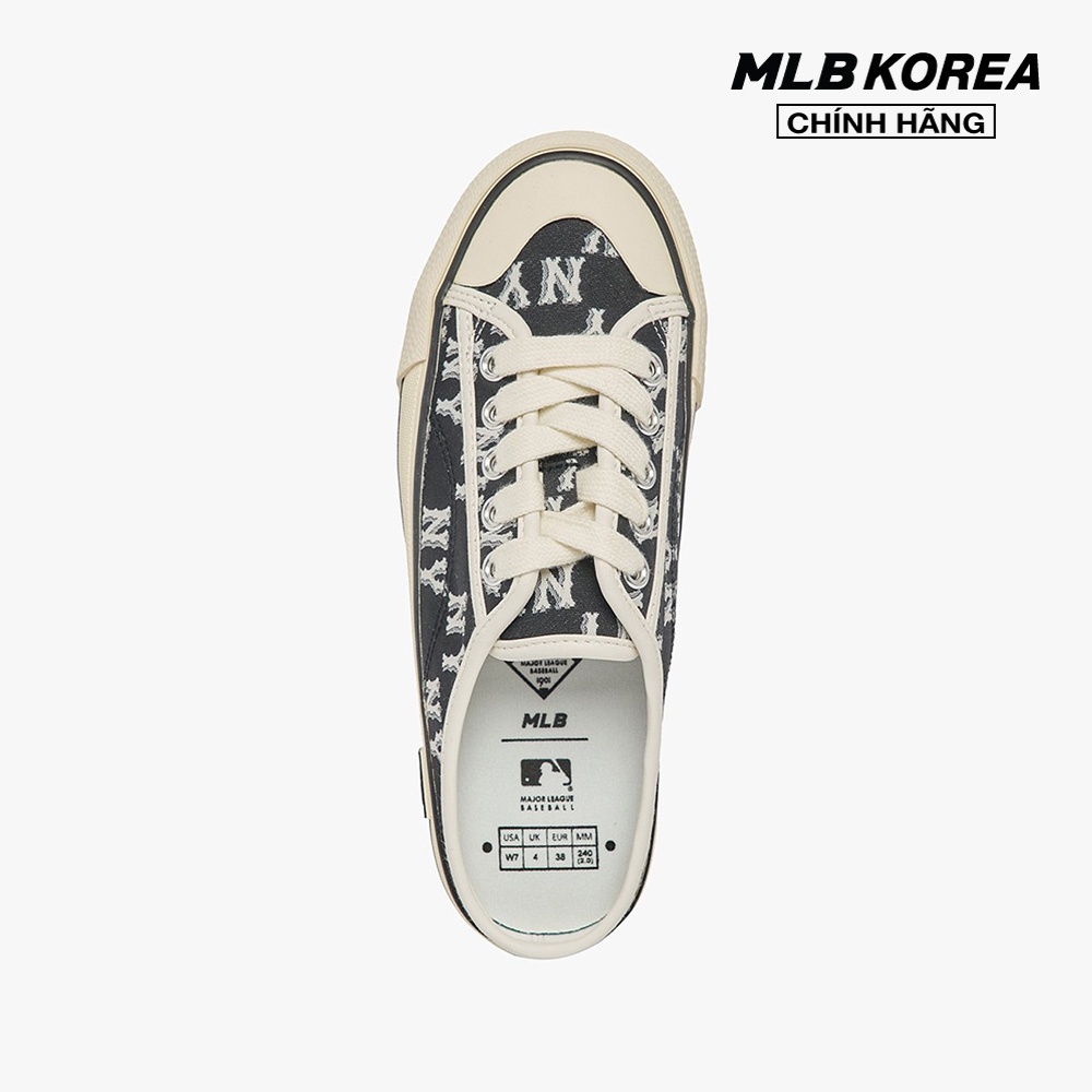 MLB - Giày mules unisex đế bệt thời trang Monogram 3AMUPBM3N-50BKS