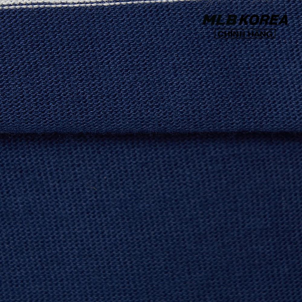 MLB - Áo thun unisex cổ tròn tay ngắn kẻ sọc ngang trẻ trung 3ATSB3033-43NYS