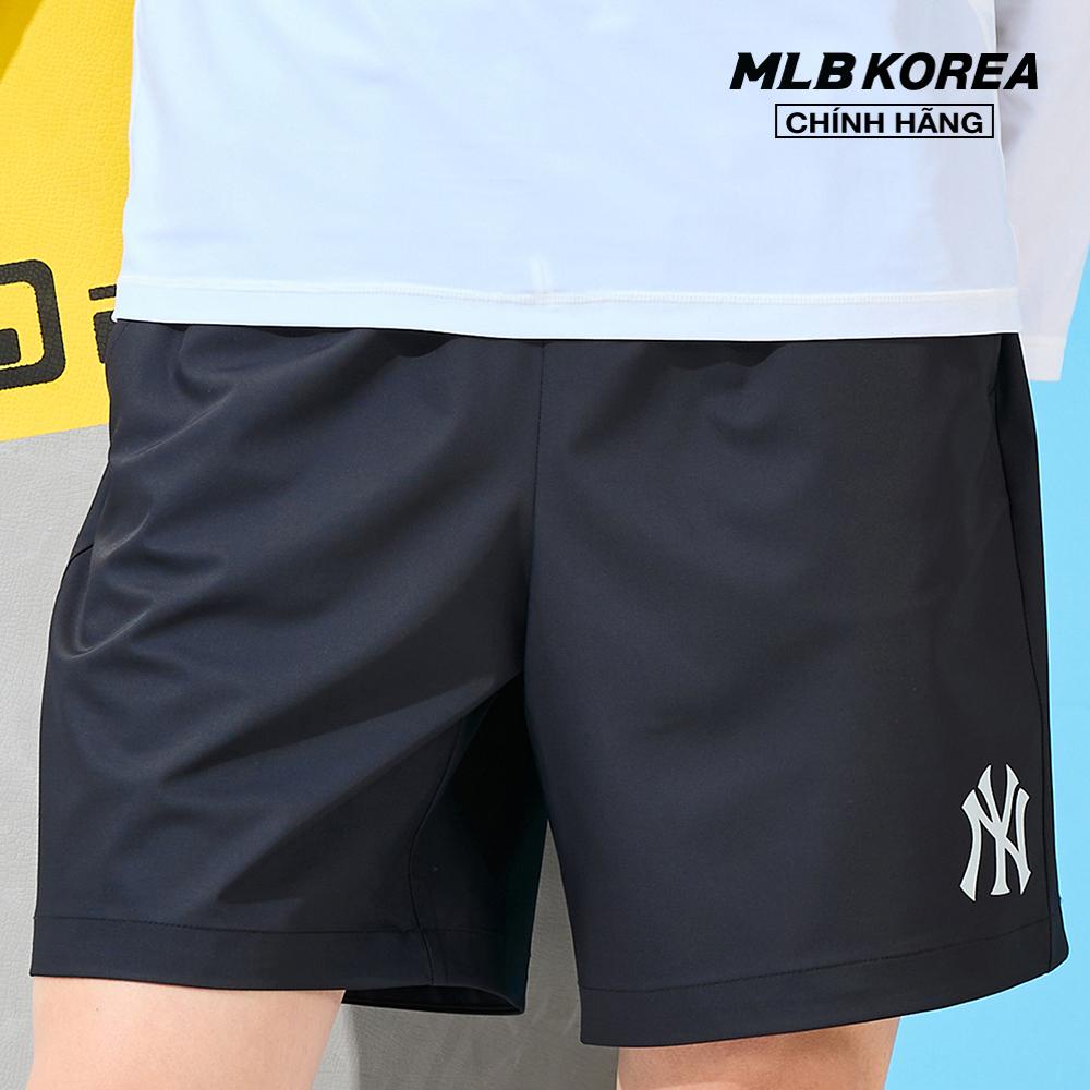 MLB - Quần shorts unisex ống rộng phối logo thời trang 3ASMR0133-50BKS