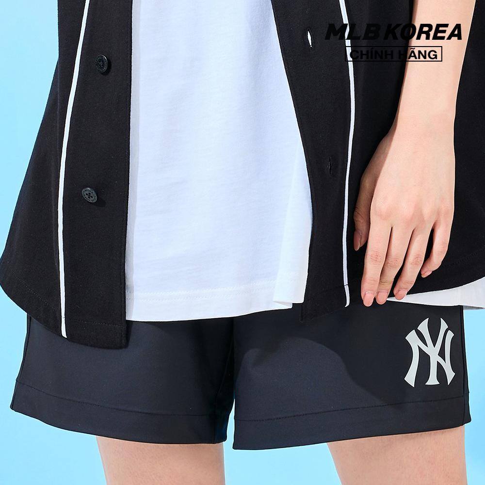 MLB - Quần shorts unisex ống rộng phối logo thời trang 3ASMR0133-50BKS