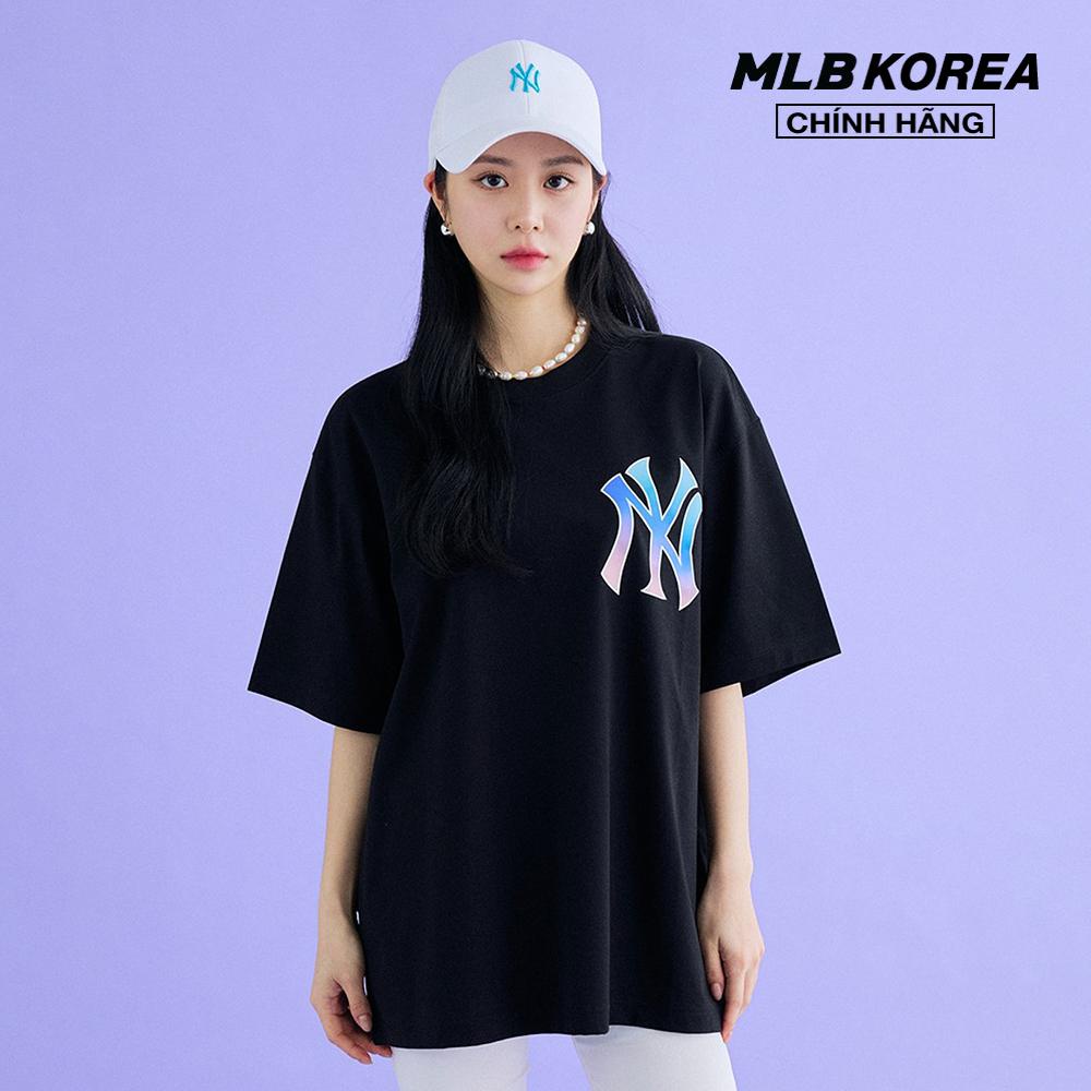 MLB - Áo thun unisex cổ tròn tay ngắn Basic Big Logo 3ATSB0333-50BKS