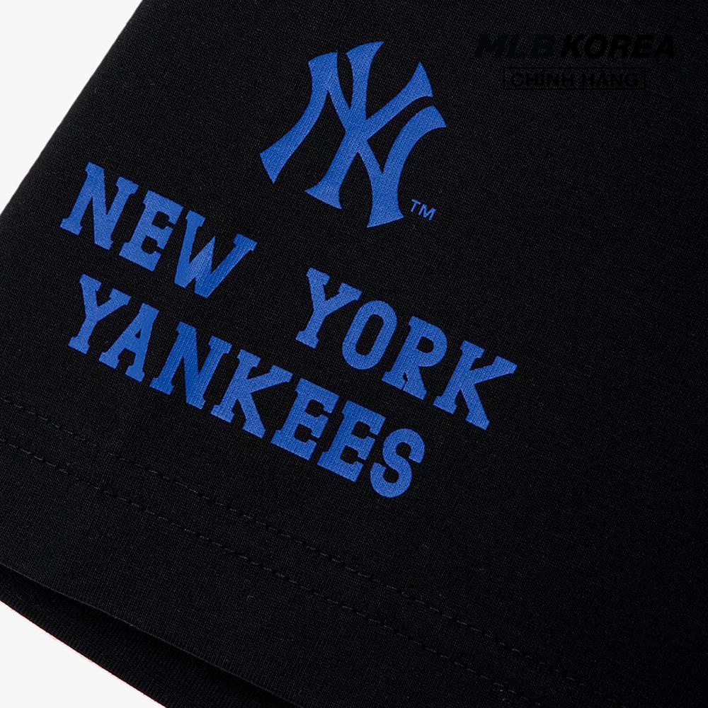 MLB - Áo thun unisex cổ tròn tay ngắn phom suông năng động 3ATSC0133-50BKS