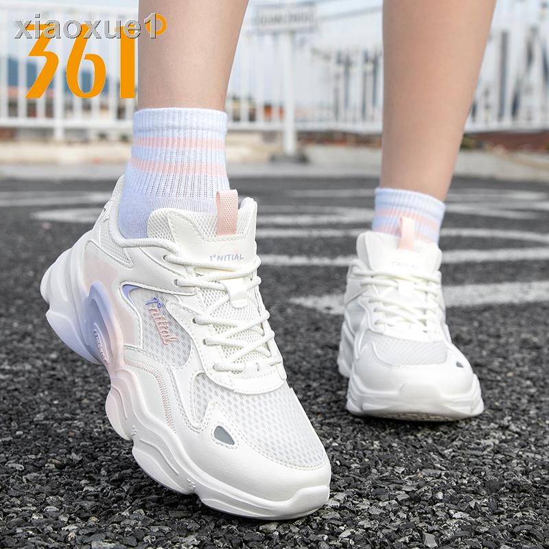 Giày Thể Thao 361 Mùa Hè 2023 Mới Lưới Nữ Giày Chạy Bộ 361 Độ Giày Nữ Mỏng Phần Nữ