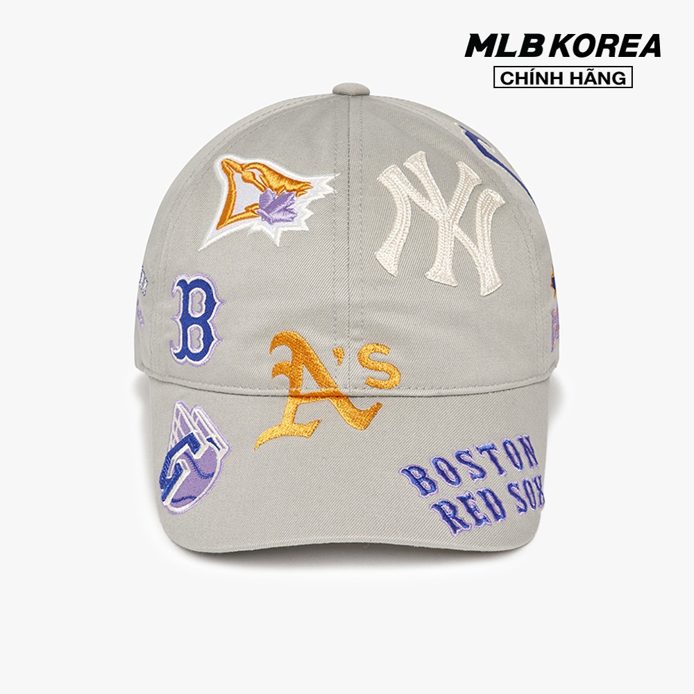 MLB - Nón bóng chày unisex Multi Logo Unstructured 3ACP7302N-00GRL