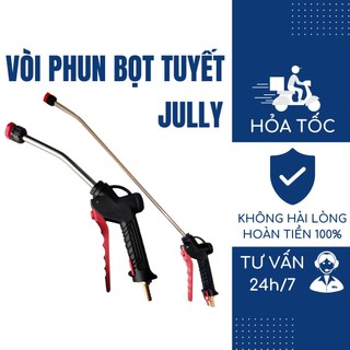 Súng phun bọt tuyết rửa xe ô tô xe máy JULLY gắn bình tạo bọt tuyết rửa xe khí nén 37cm và 73cm