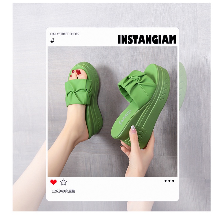 Dép Sandal Đế Xuồng Dày Dặn Phong Cách Thời Trang Mùa Hè 2023 Dành Cho Nữ