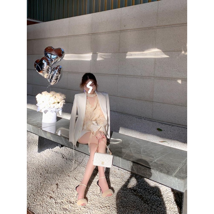 Jiashucheng Áo Sơ Mi Chiffon Cổ Chữ v Tay Phồng Họa Tiết Hoa Phong Cách Pháp Thời Trang Mùa Hè Cho Nữ