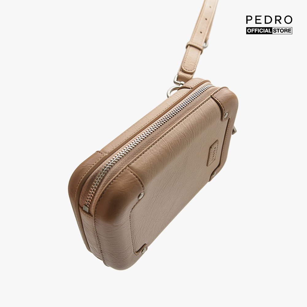 PEDRO - Túi đeo chéo nam phom chữ nhật Mixed Material Dressy Sling PM2-26500001-44