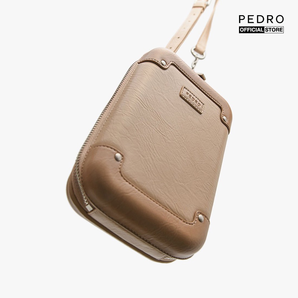 PEDRO - Túi đeo chéo nam phom chữ nhật Mixed Material Dressy Sling PM2-26500001-44