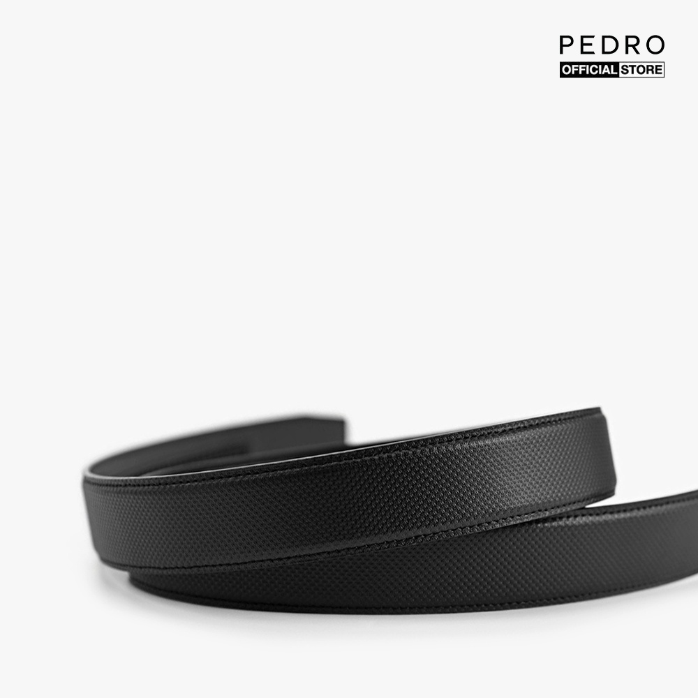 PEDRO - Thắt lưng nam bản vừa mặt khóa kim loại Textured Leather PM3-15940164-01